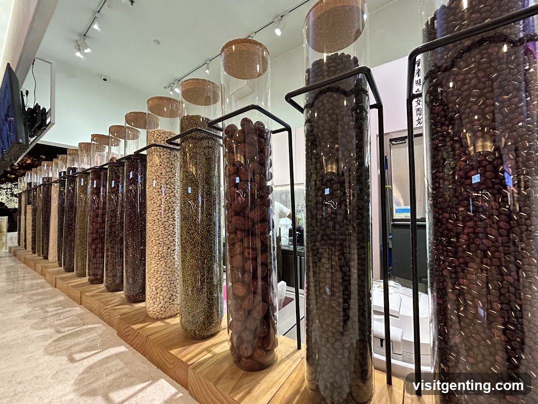 Interior Display of Bulk Nuts and Seeds