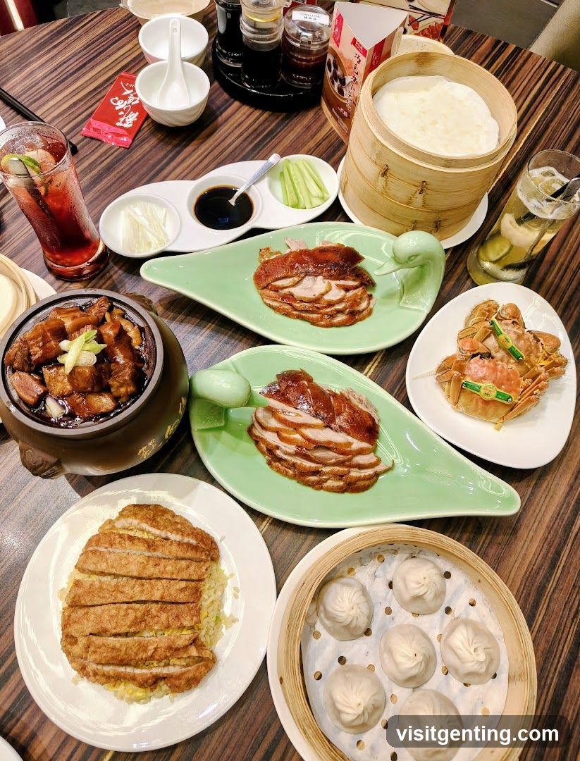 Dining Table with Chinese Cuisine