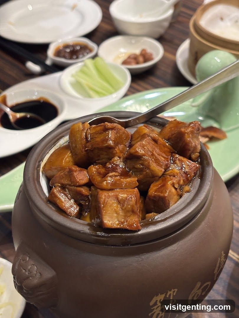 Dining Table with Clay Pot Dish