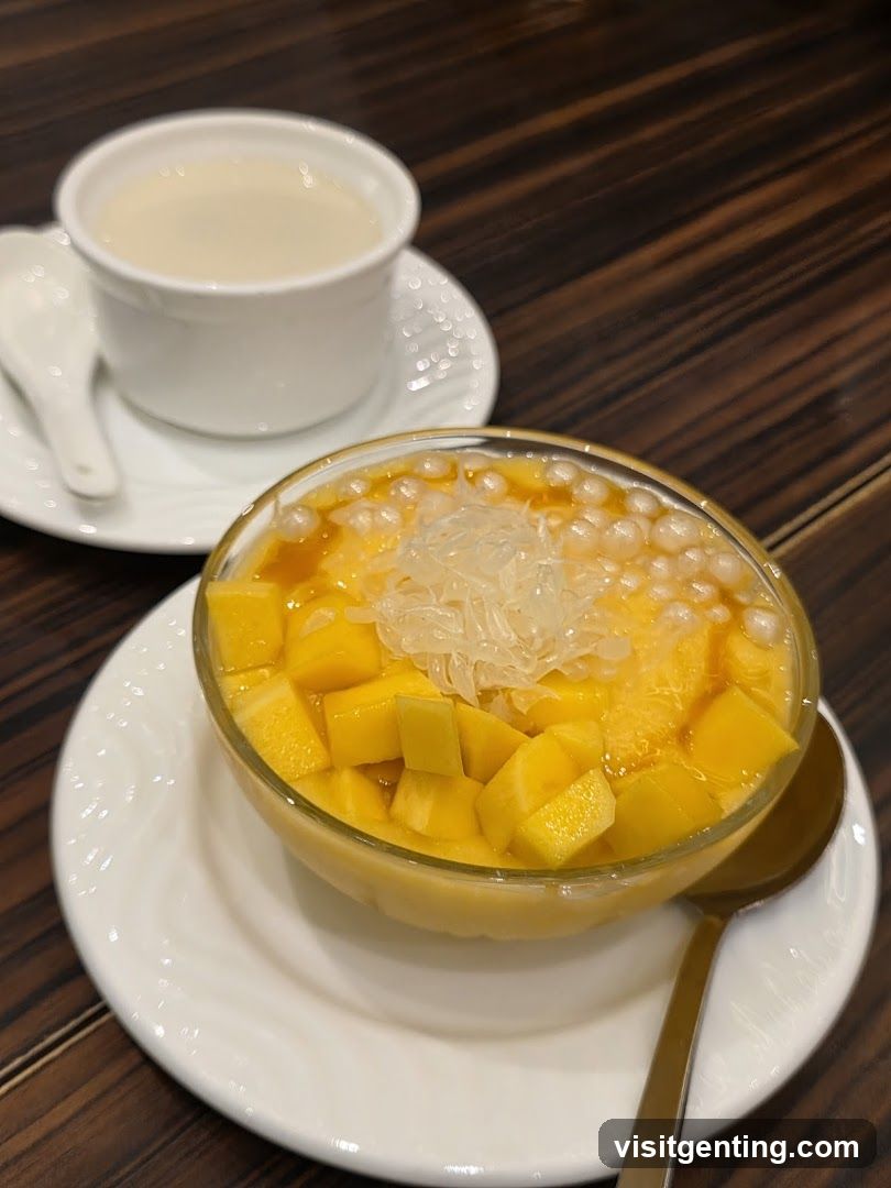 Dessert and beverage on wooden table