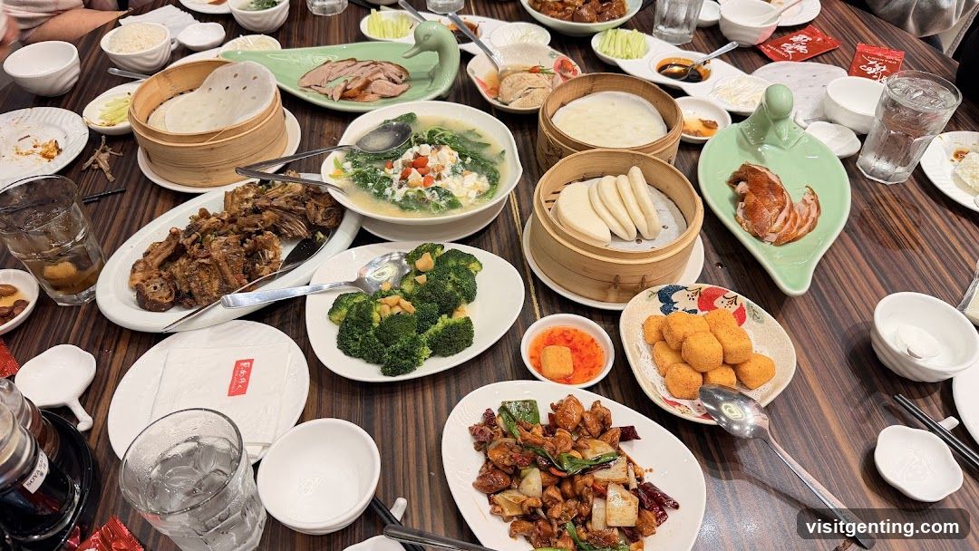 Dining Table with Chinese Cuisine