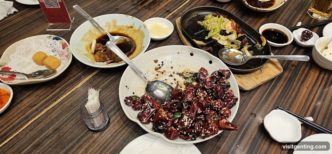 Dining Table with Remaining Food