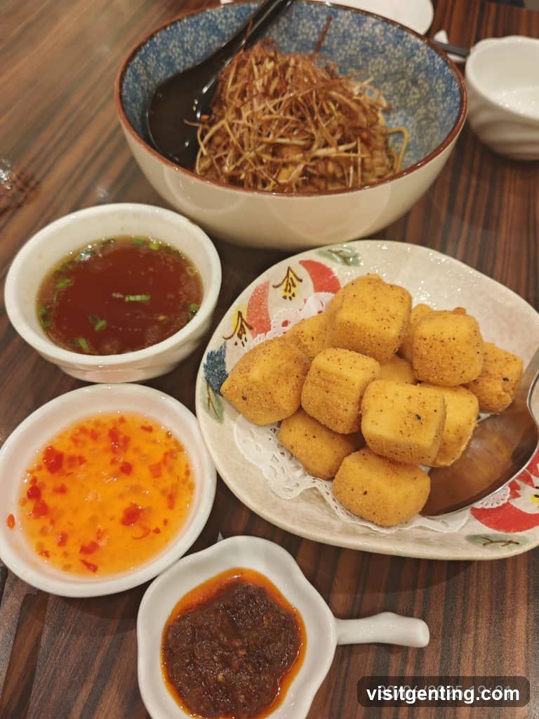 Dining Table with Food Items
