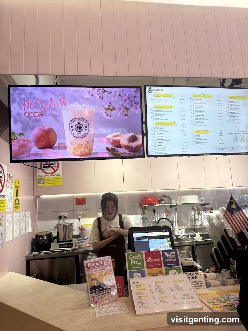 Tropical Bubble Tea Shop Interior