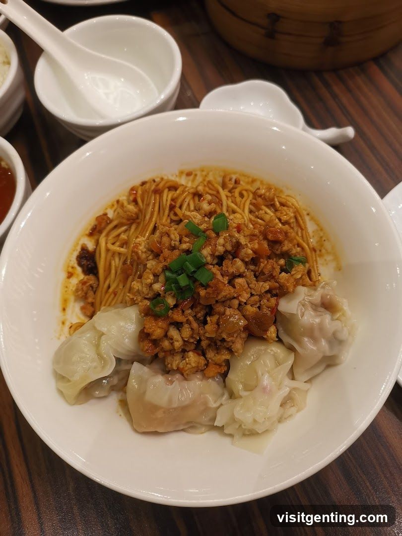 Dumplings and Noodles Dish