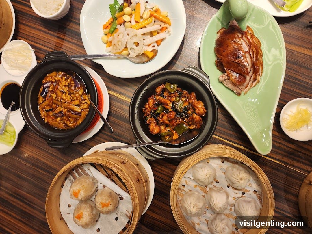Dining Table with Chinese Cuisine