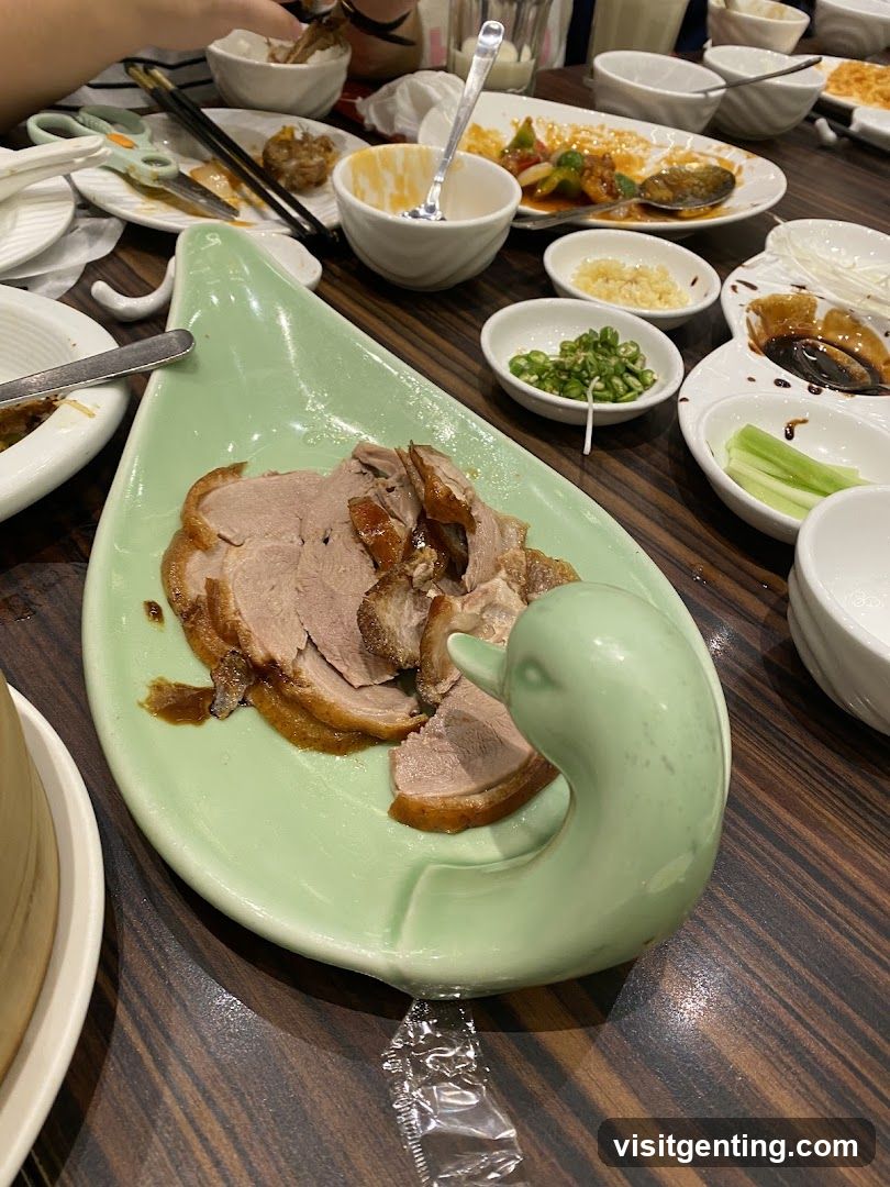 Dining Table with Peking Duck