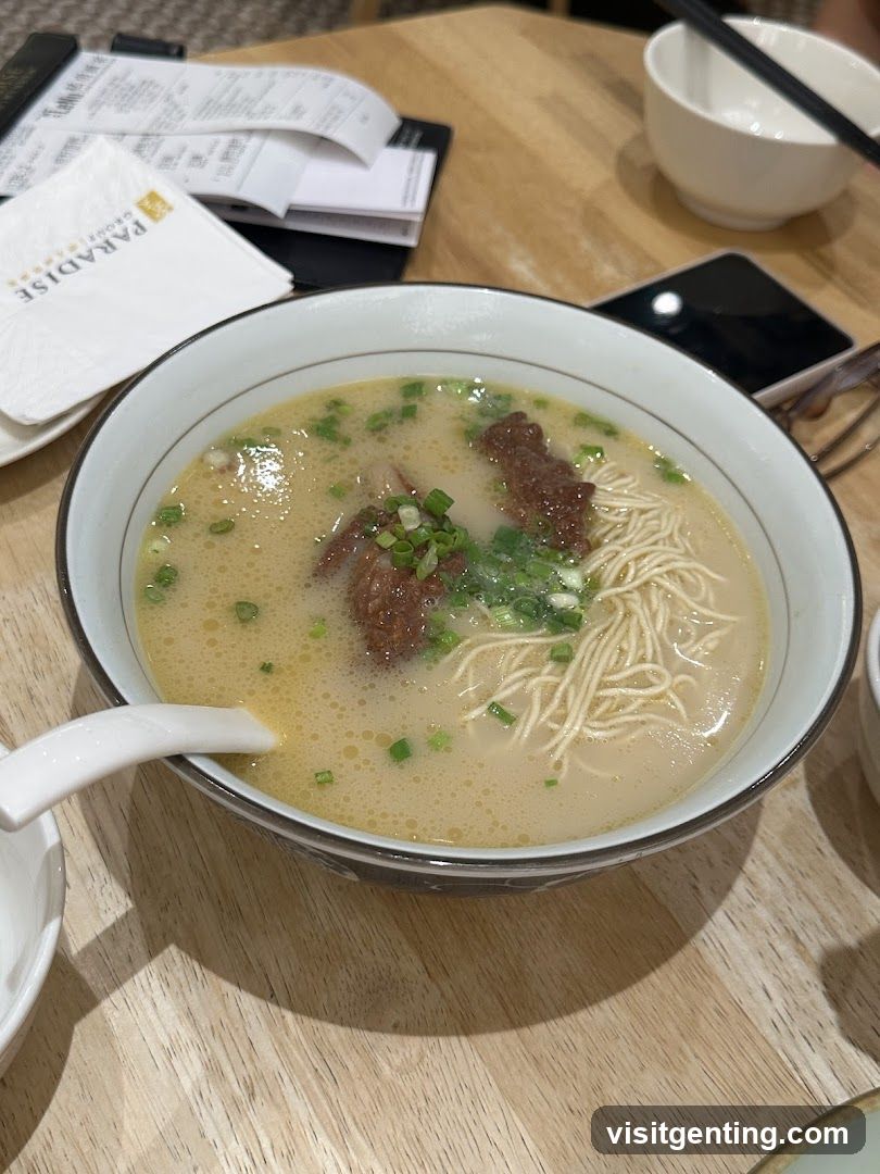Lamb Noodle Soup at Restaurant