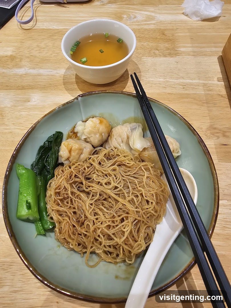 Dinner Plate with Noodles, Dumplings, and Soup