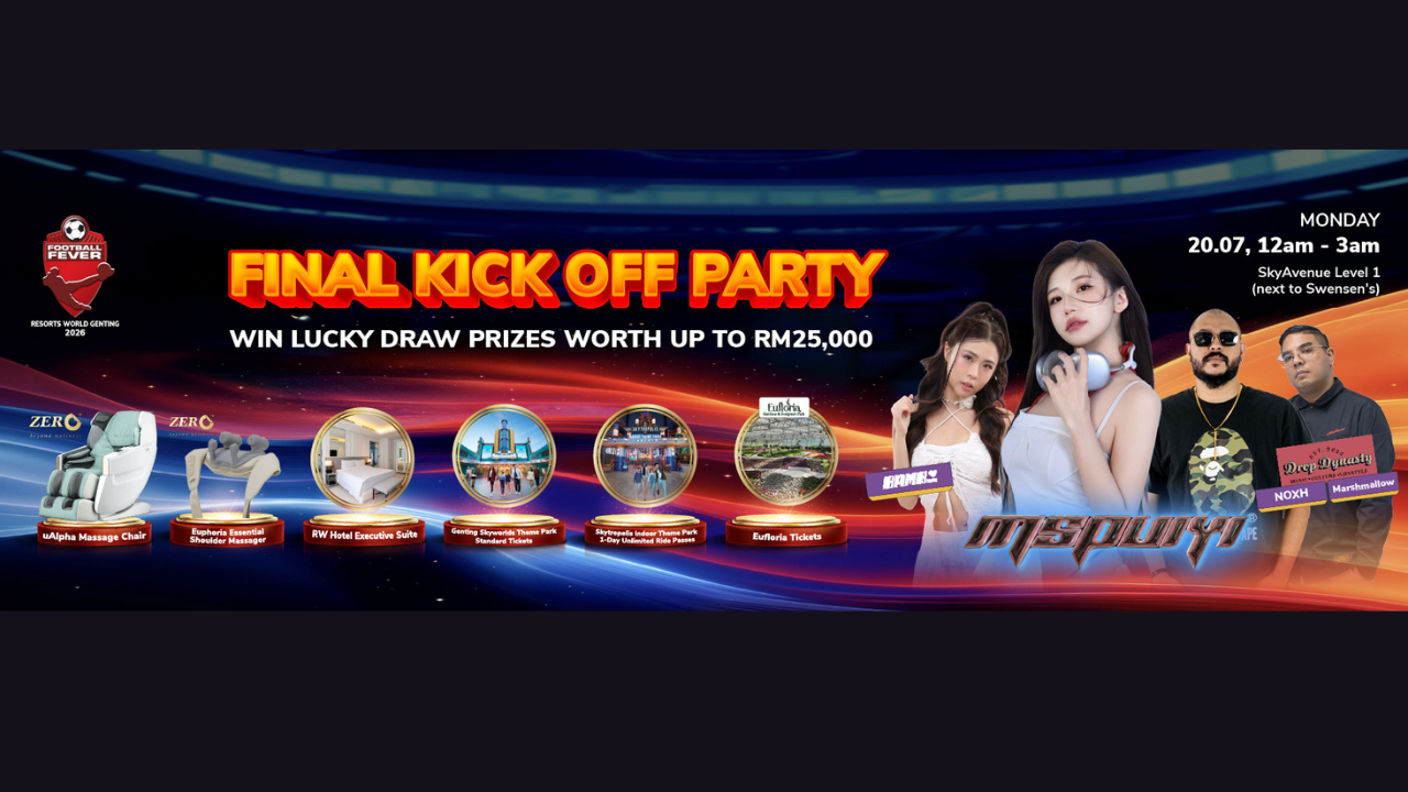 Lucky draw prizes worth over RM25,000 at the Football Fever 2026 Final Kick Off Party Genting