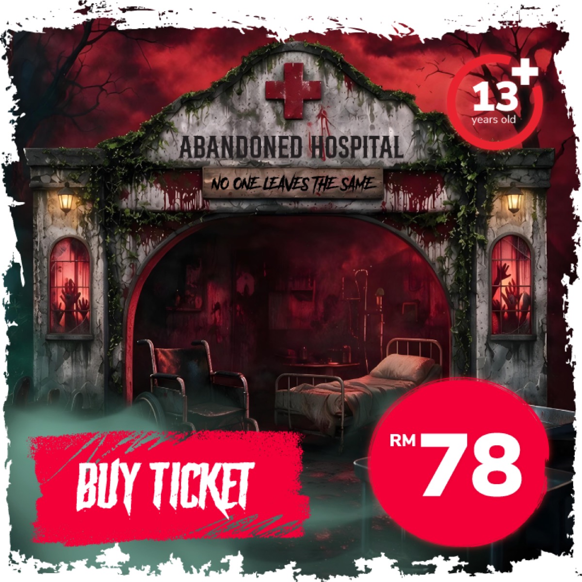 The Echo Asylum haunted house poster at Pavilion Hall, Skytropolis Genting 2026