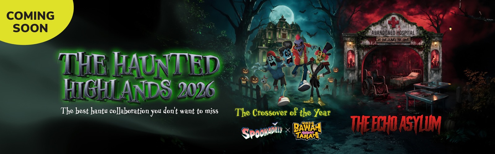 The Haunted Highlands 2026 at Skytropolis: Kisah Bawah Tanah, Echo Asylum, RM30 tickets