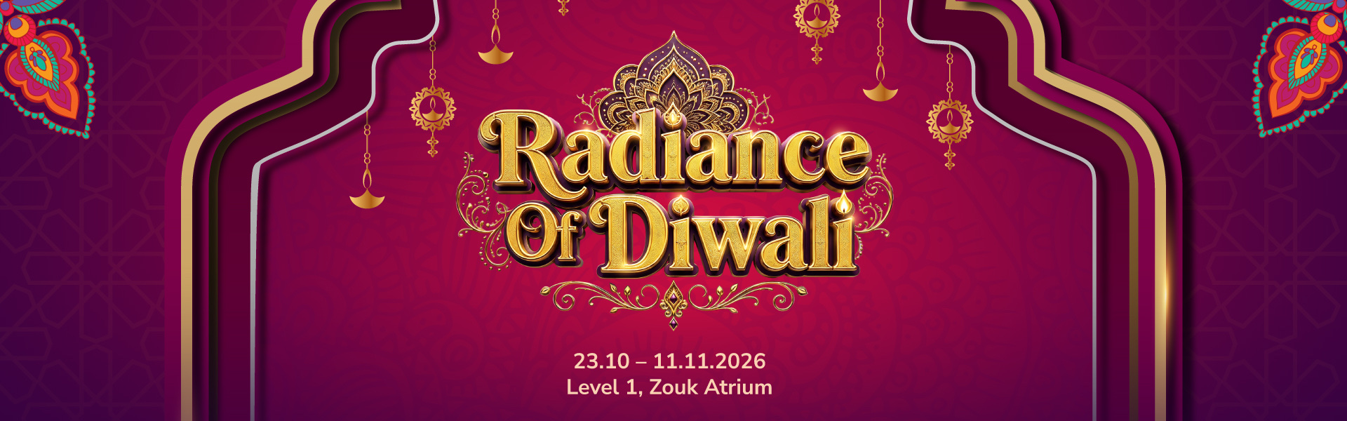 Pesona Deepavali 2026 di SkyAvenue Zouk Atrium, 23 Oktober to 11 November