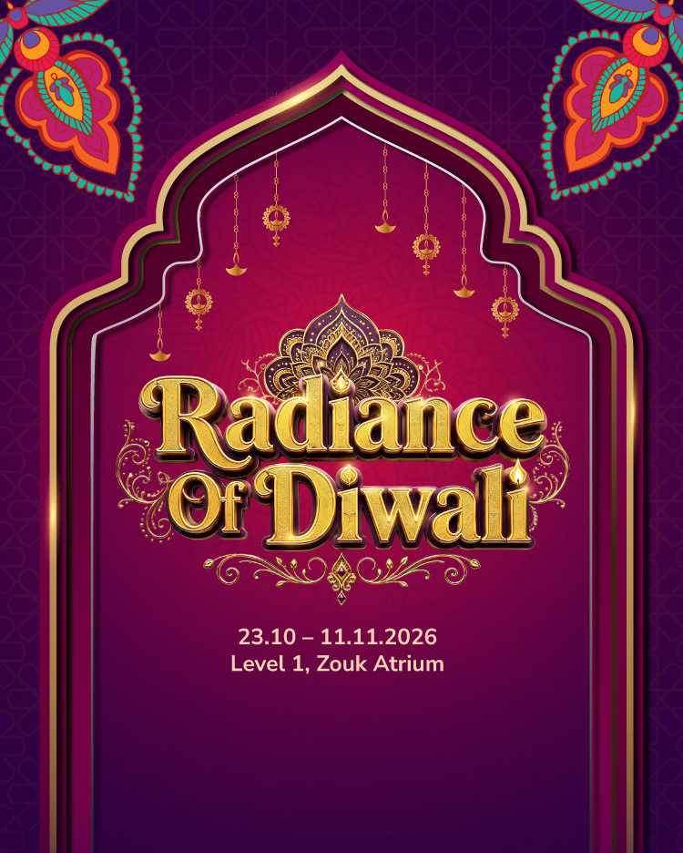 Radiance of Diwali 2026 poster, 23 October to 11 November, SkyAvenue Level 1 Zouk Atrium